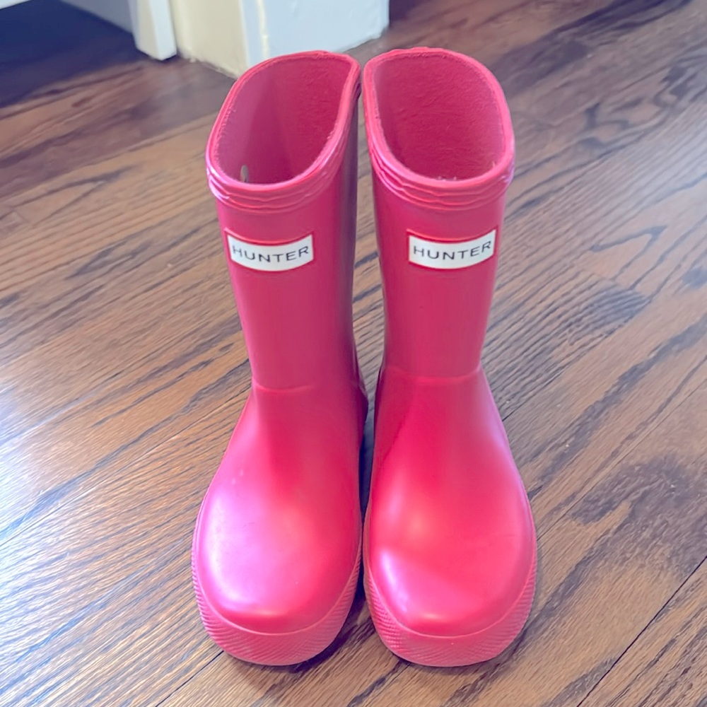 Kids Pink Hunter Rain Boots